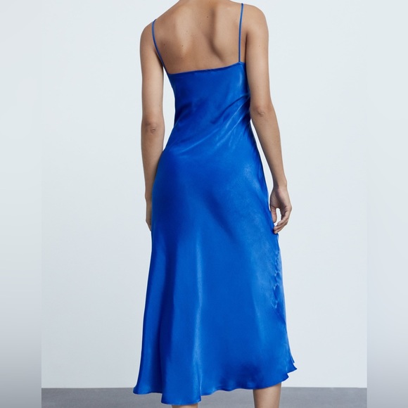 Zara CAMISOLE DRESS WITH BUTTONS M NWT - Picture 3 of 8